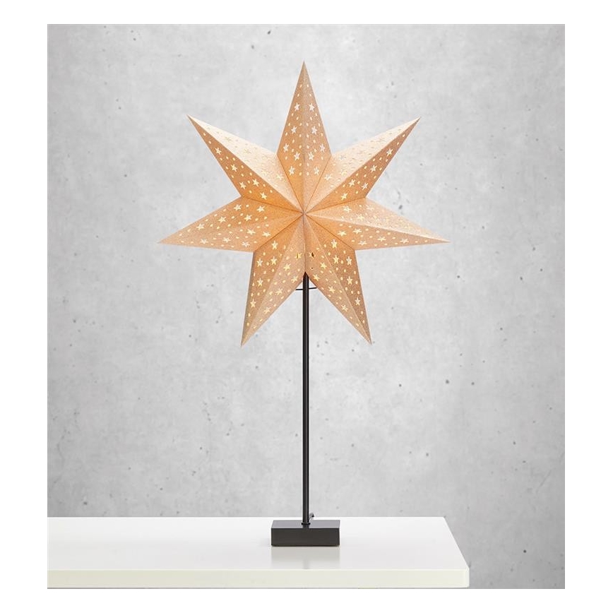Markslöjd 704454 - Juledrkoration SOLVALLA 1xE14/25W/230V gylden 69 cm