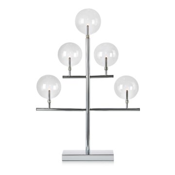 Markslöjd 704820 - Julelysestage MAESTRO 5xE5/0,8W/230/12V skinnende krom