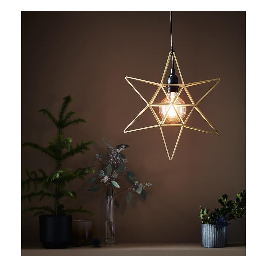 Markslöjd 705298 - Juledekoration CONTOUR 1xE27/40W/230V guldfarvet