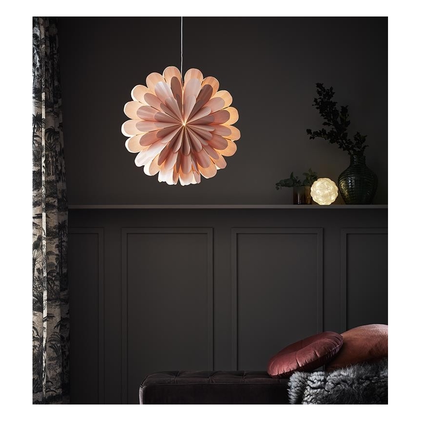 Markslöjd 705307 - Julepynt MARIGOLD 1xE14/25W/230V 60 cm lyserød