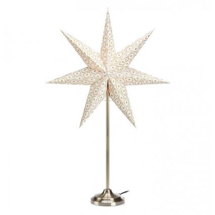 Markslöjd 705310 - Juledekoration BAROQUE 1xE14/25W/230V 65 cm hvid/mat krom