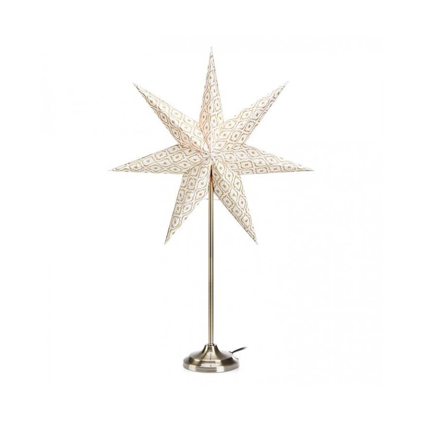 Markslöjd 705310 - Juledekoration BAROQUE 1xE14/25W/230V 65 cm hvid/mat krom