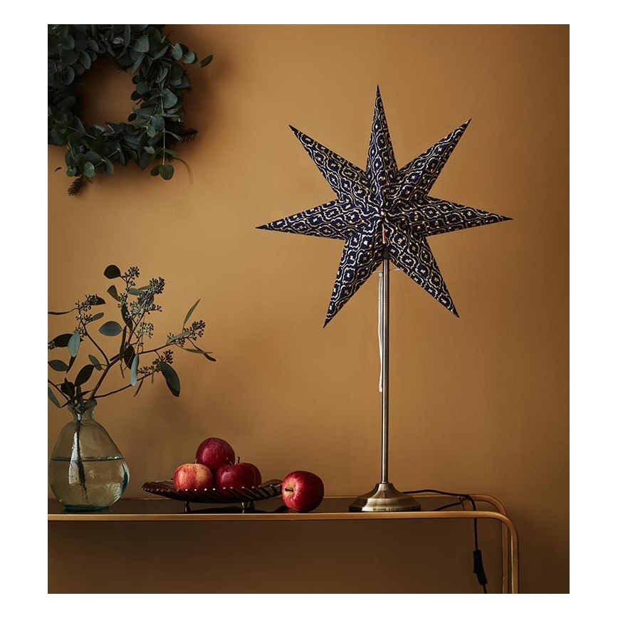Markslöjd 705312 - Julepynt BAROQUE 1xE14/25W/230V blå 45 cm