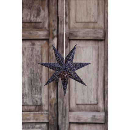 Markslöjd 705317 - Juledekoration BAROQUE 1xE14/25W/230V Ø 75 cm blå