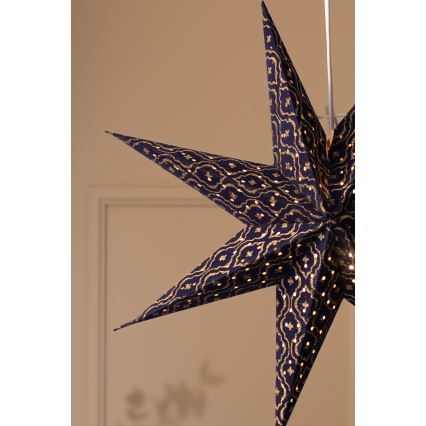 Markslöjd 705317 - Juledekoration BAROQUE 1xE14/25W/230V Ø 75 cm blå