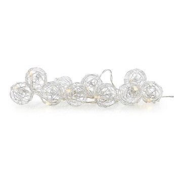 Markslöjd 705442 - LED dekorationslyskæde ZOO 10xLED/2xAA 1,6m varm hvid