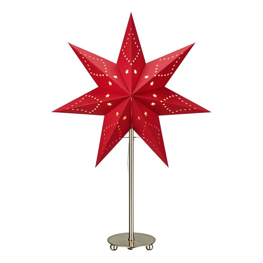 Markslöjd 705544 - Juledekoration SATURNUS 1xE14/25W/230V 35 cm rød
