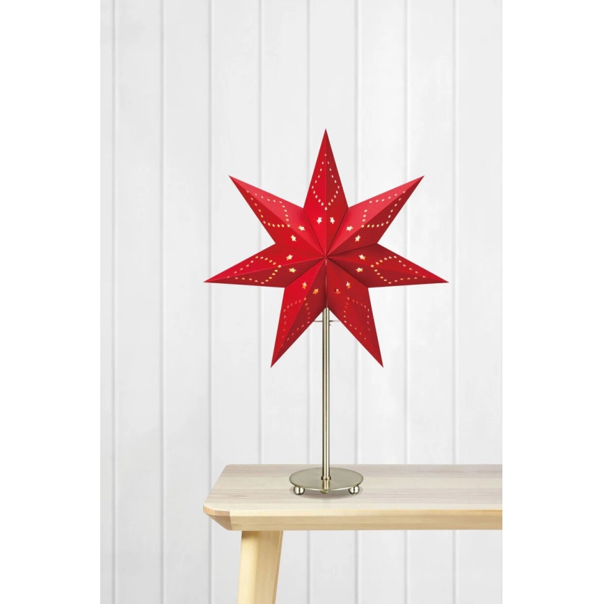 Markslöjd 705544 - Juledekoration SATURNUS 1xE14/25W/230V 35 cm rød