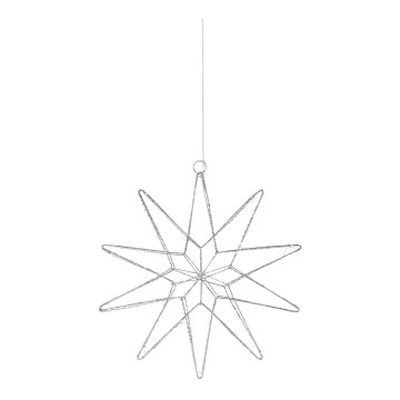 Markslöjd 705750 - LED juledekoration GLEAM LED/0,6W/3xAA sølvfarvet
