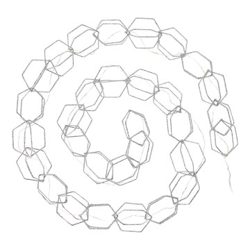 Markslöjd 705753 - LED Dekorationskæde SERVE LED/3xAA 1,9m sølv
