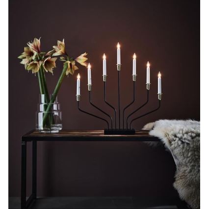 Markslöjd 705758 - Julelysestage BROSA XL 7xE10/3W/230V