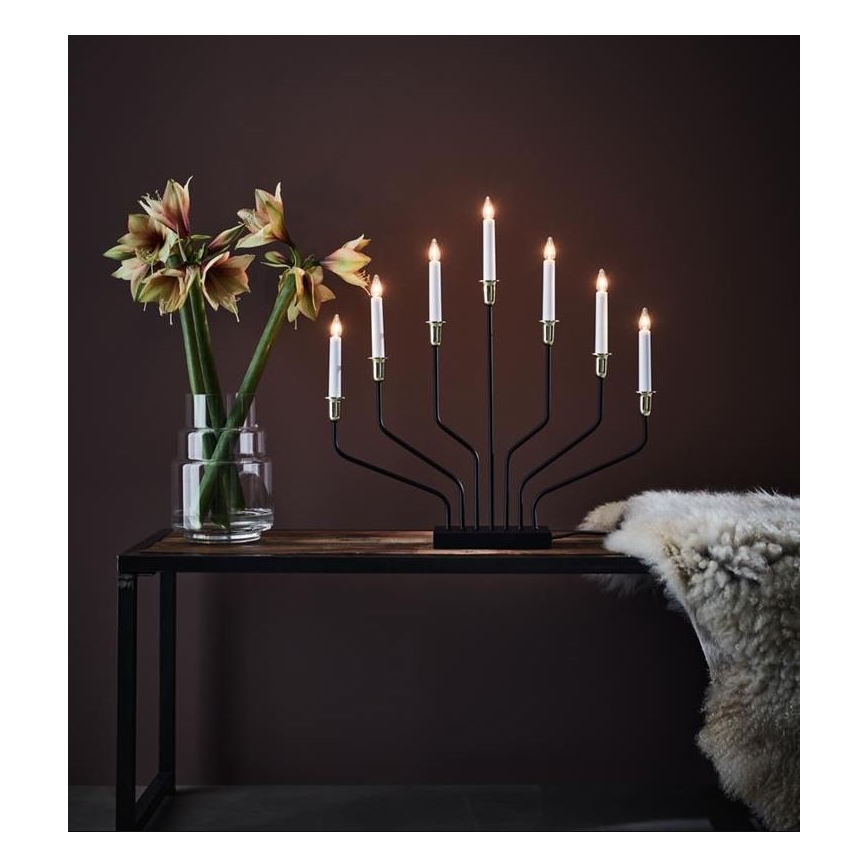 Markslöjd 705758 - Julelysestage BROSA XL 7xE10/3W/230V