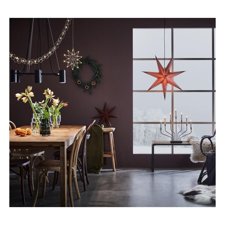 Markslöjd 705758 - Julelysestage BROSA XL 7xE10/3W/230V
