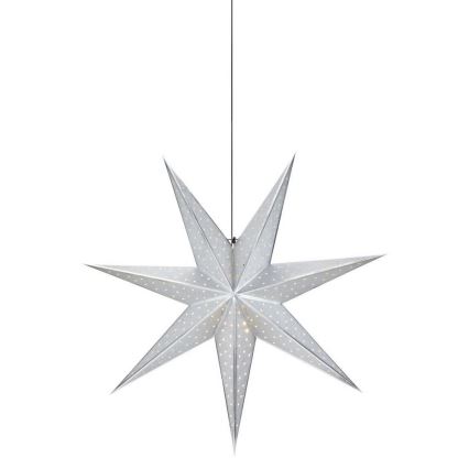 Markslöjd 705788 - Julestjerne GLITTER 1xE14/25W/230V diam. 75 cm sølvfarvet