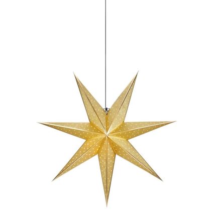 Markslöjd 705790 - Julestjerne GLITTER 1xE14/25W/230V diam. 75 cm guldfarvet
