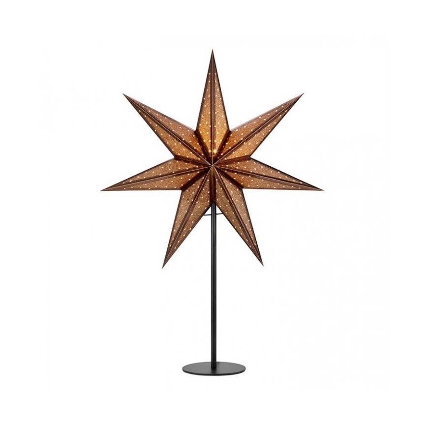 Markslöjd 705796 - Julestjerne GLITTER 1xE14/25W/230V 65 cm bronzefarvet/sort