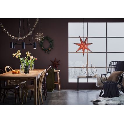 Markslöjd 705808 - Juledekoration EMBLA 1xE14/25W/230V Ø 75 cm brun