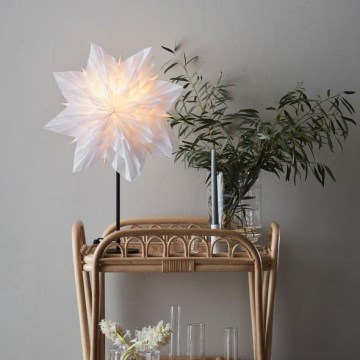 Markslöjd 705838 - Juledekoration NEELA 1xE14/25W/230V 43 cm hvid/sort