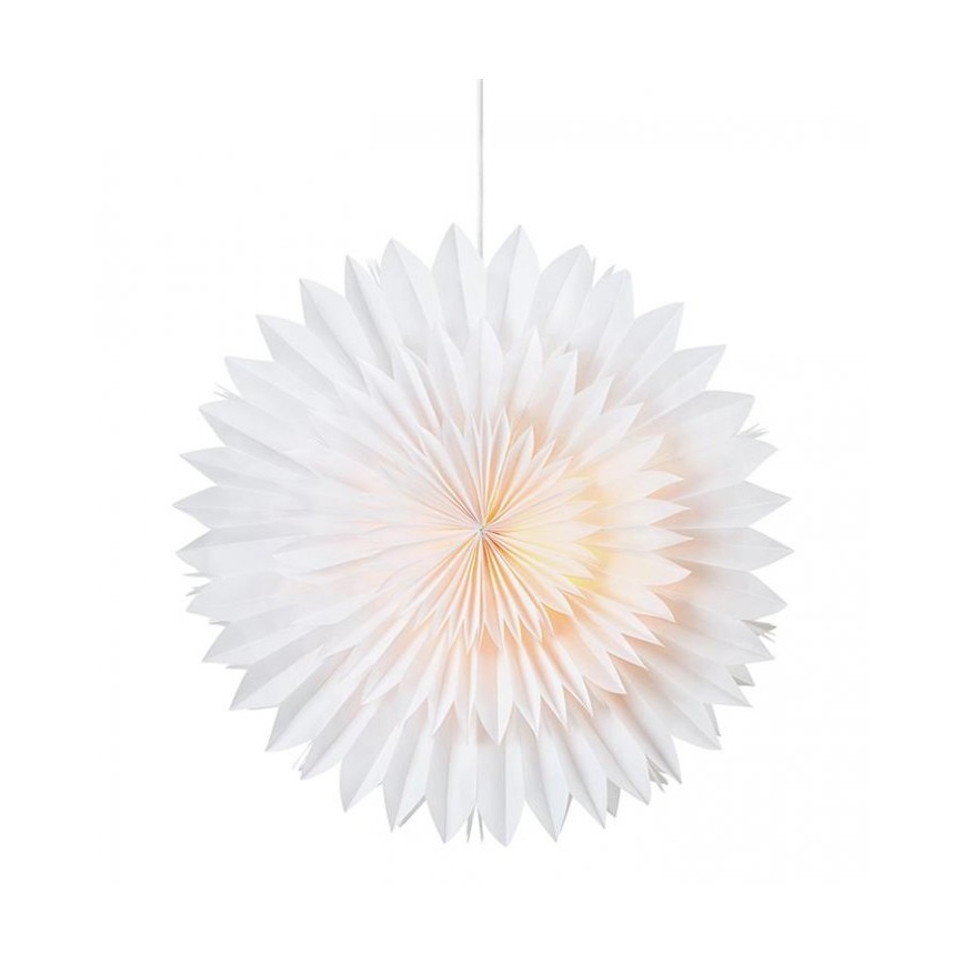 Markslöjd 705842 - Juledekoration SOLINA 1xE14/25W/230V diam. 48 cm hvid