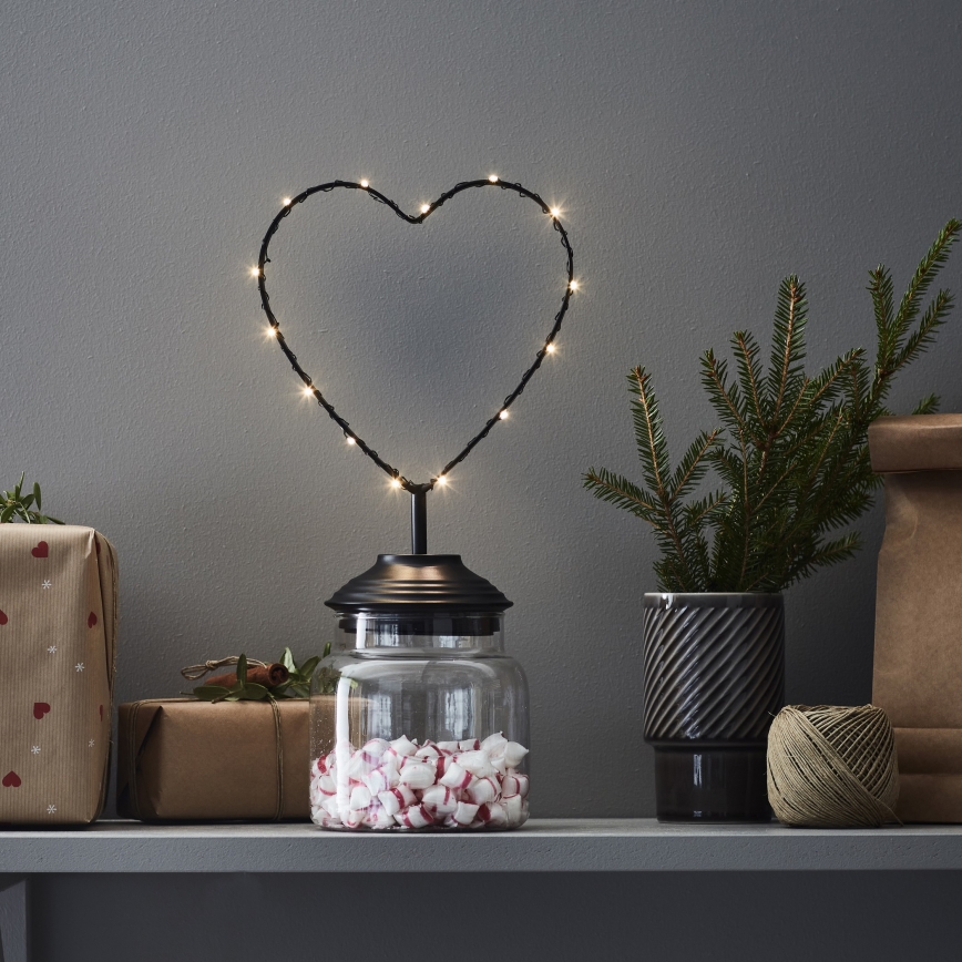 Markslöjd 705855 - LED juledekoration SWEETIE LED/0,45W/3xAA hjerte
