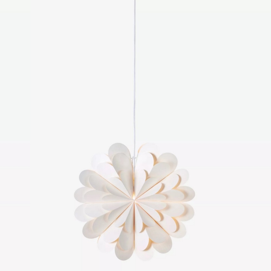 Markslöjd 705944 - Juledekoration MARAVILLA 1xE14/25W/230V diam. 45 cm hvid