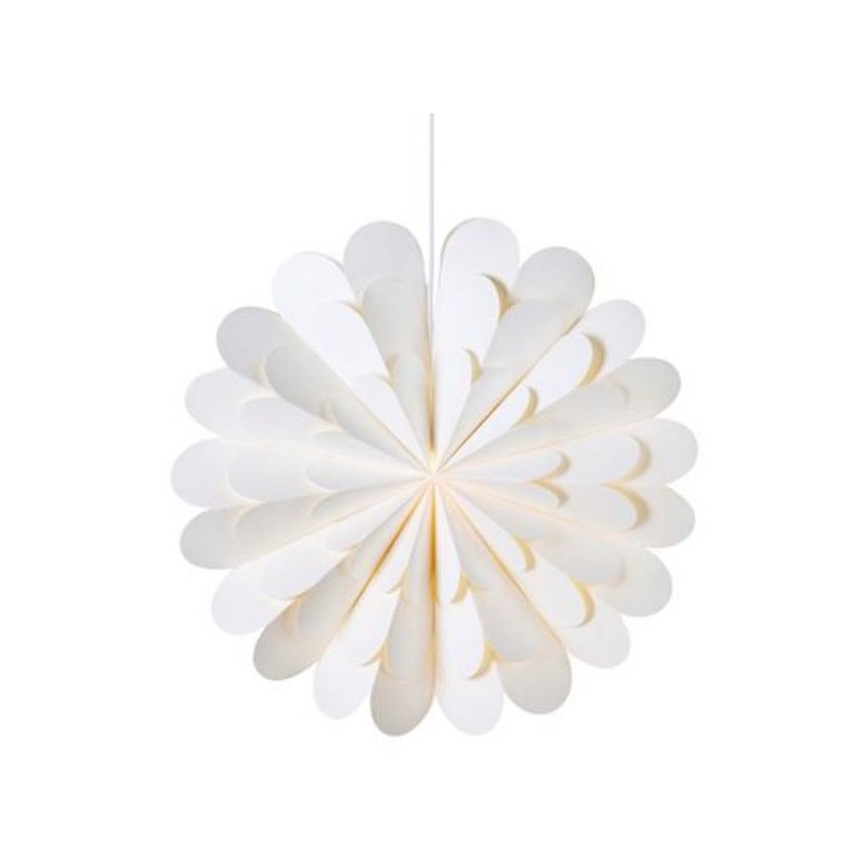 Markslöjd 705945 - Juledekoration MARAVILLA 1xE14/25W/230V diam. 60 cm hvid