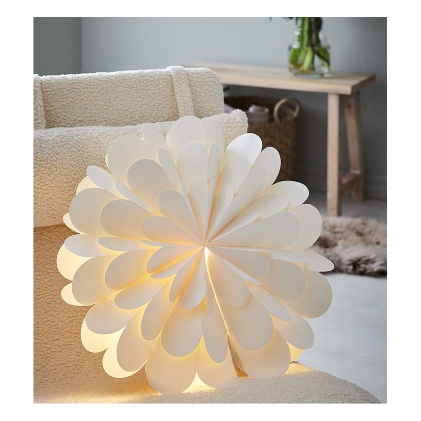 Markslöjd 705945 - Juledekoration MARAVILLA 1xE14/25W/230V diam. 60 cm hvid