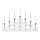 Markslöjd 705965 - Julelysestage NIGHTFALL 7xE10/3W/230V hvid