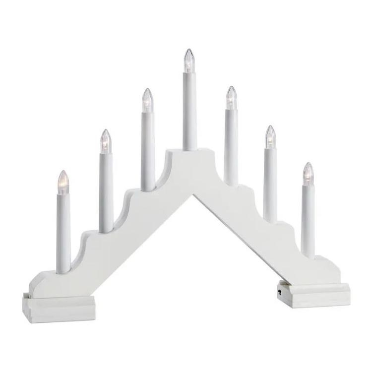 Markslöjd 706051 - LED Julelysestage EVELIN 7xLED/0,06W/6xAA hvid