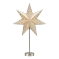 Markslöjd 706053 - LED Juledekoration MATHILDA LED/0,2W/3xAA 68 cm beige/mat krom