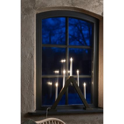 Markslöjd 706224 - Julelysestage ARIELE 5xE10/3W/230V fyrretræ/brun