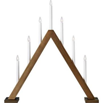 Markslöjd 706226 - Julelysestage ARIELE 7xE10/3W/230V træ/hvid