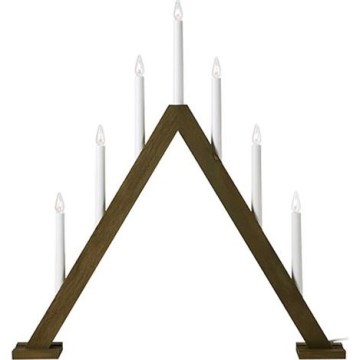 Markslöjd 706227 - Julelysestage ARIELE 7xE10/3W/230V træ/hvid