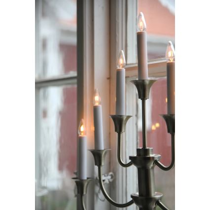Markslöjd 706282 - Julelysestage GYLLING 7xE10/3W/230V messing