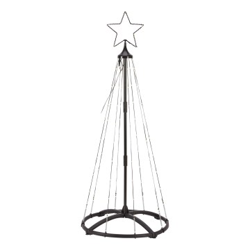 Markslöjd 706328 - LED Udendørs juledekoration ABETO 90xLED/2,7W/230V 1,2m IP44 sort