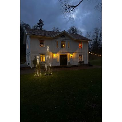 Markslöjd 706329 - LED Udendørs juledekoration ABETO 200xLED/2,7W/230V 2m IP44 sort