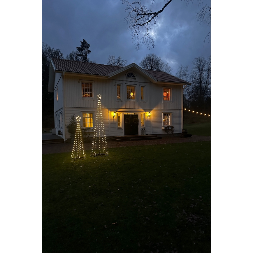 Markslöjd 706330 - LED udendørs juledekoration ABETO 380xLED/3,6W/230V 3m IP44 sort