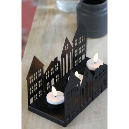 Markslöjd 706364 - LED Julelysestage YORK 3xLED/0,1W/1xCR2032 sort