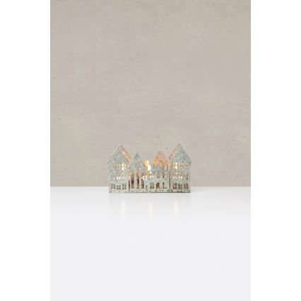 Markslöjd 706365 - LED julelysestage YORK 3xLED/0,1W/1xCR2032 grå