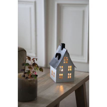 Markslöjd 706366 - LED juledekoration LUTON LED/0,1W/1xCR2032 hvid/sort