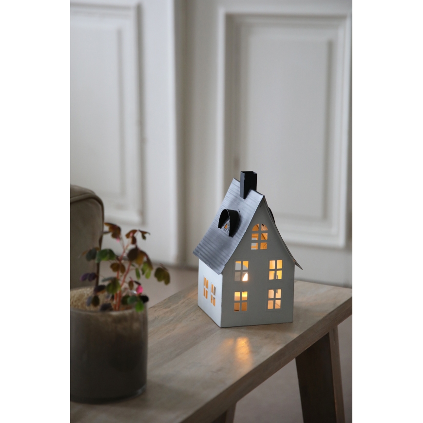 Markslöjd 706366 - LED juledekoration LUTON LED/0,1W/1xCR2032 hvid/sort