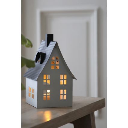 Markslöjd 706366 - LED juledekoration LUTON LED/0,1W/1xCR2032 hvid/sort