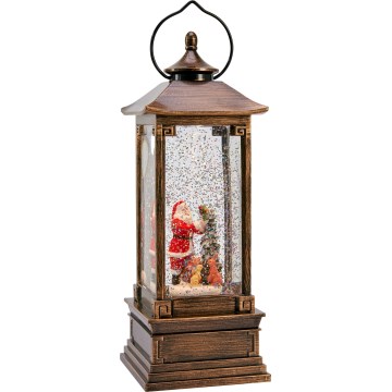 Markslöjd 706445 - LED-juledekoration NOEL LED/0,5W/3xAA lanterne i bronze