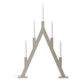 Markslöjd 706470 - Julelysestage BJURFORS 5xE10/3W/230V fyrretræ/beige