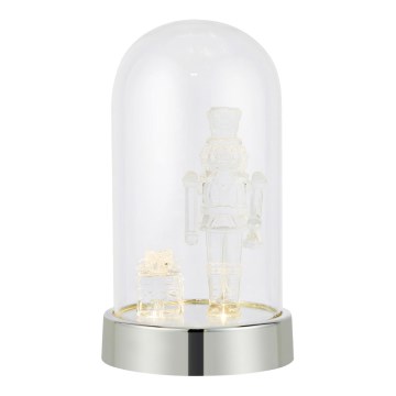 Markslöjd 706526 - LED-juledekoration ISLA LED/0,12W/3xAA blank krom/nøddeknækker