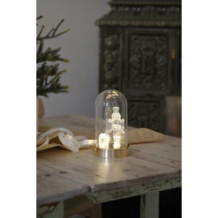 Markslöjd 706527 - LED Juledekoration ISLA LED/0,12W/3xAA messing/nøddeknækker