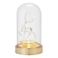 Markslöjd 706529 - LED Juledekoration ISLA LED/0,06W/3xAA messing/rensdyr