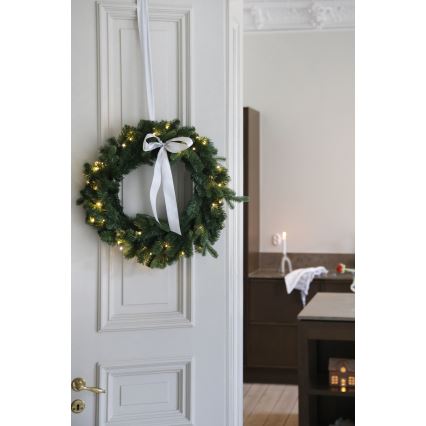Markslöjd 706541 - LED udendørs julekrans VINTRA LED/3W/3xAA Ø 60 cm IP44 varm hvid