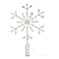 Markslöjd 706555 - LED juletræsstjerne GLINA LED/2,16W/2xAA sølvfarvet