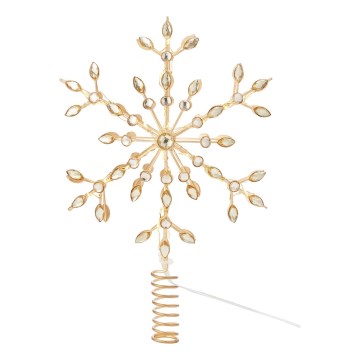 Markslöjd 706556 - LED Juletræsstjerne GLINA LED/2,16W/2xAA guld